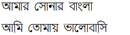 Ekushey Sornaly Bangla Font